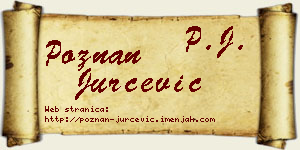 Poznan Jurčević vizit kartica